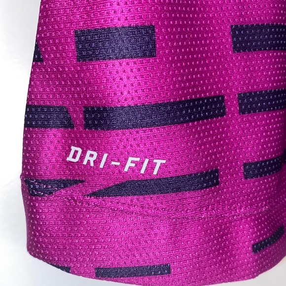 Nike DRI-FIT Racerback sleeveless athletic sports bra tank top (purple) - Picture 5 of 6